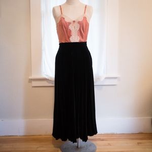 Vintage Velvet Maxi Skirt
